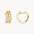 Creole in 585er Gelbgold mit Diamant