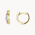 Creole in 585er Gelbgold mit Diamant