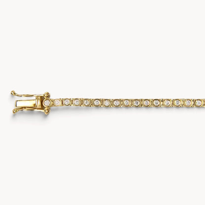 Tennisarmband in 585er Gold mit Diamant