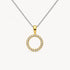Collier in 925er Silber mit Zirkonia – gelb vergoldet