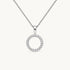 Collier in 925er Silber mit Zirkonia – rhodiniert