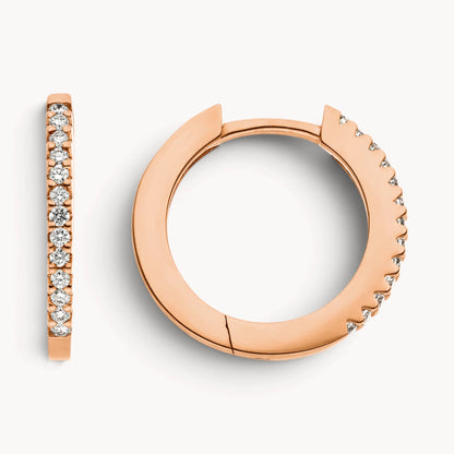 Creole in 585er Gold mit Diamant