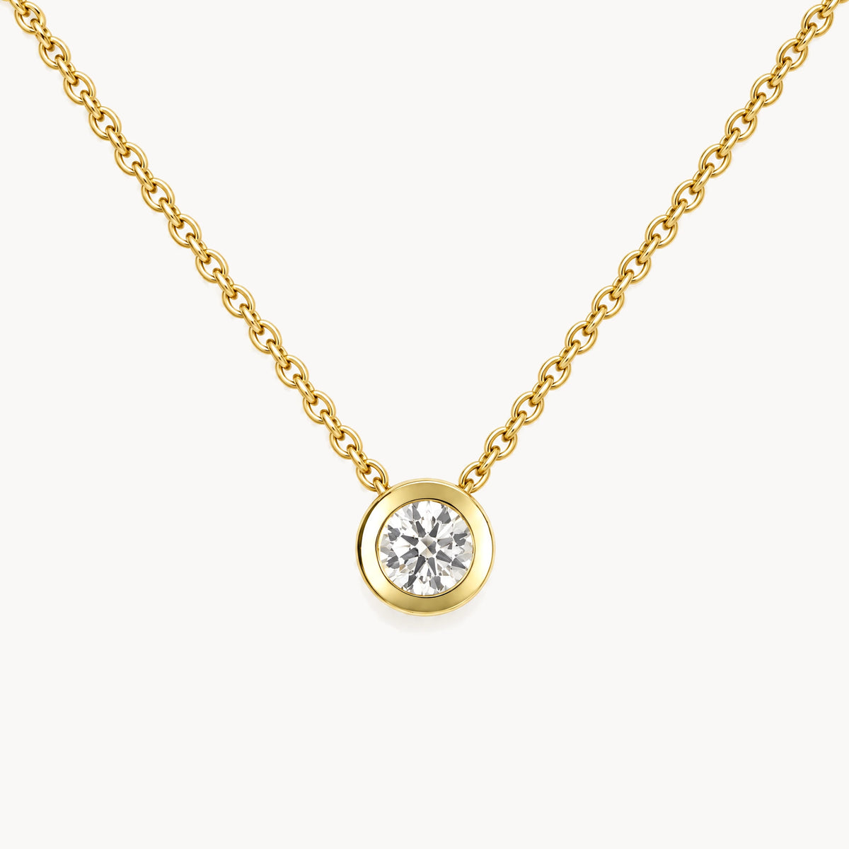 Collier in 750er Gelbgold mit Diamant