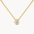 Collier in 750er Gelbgold mit Diamant