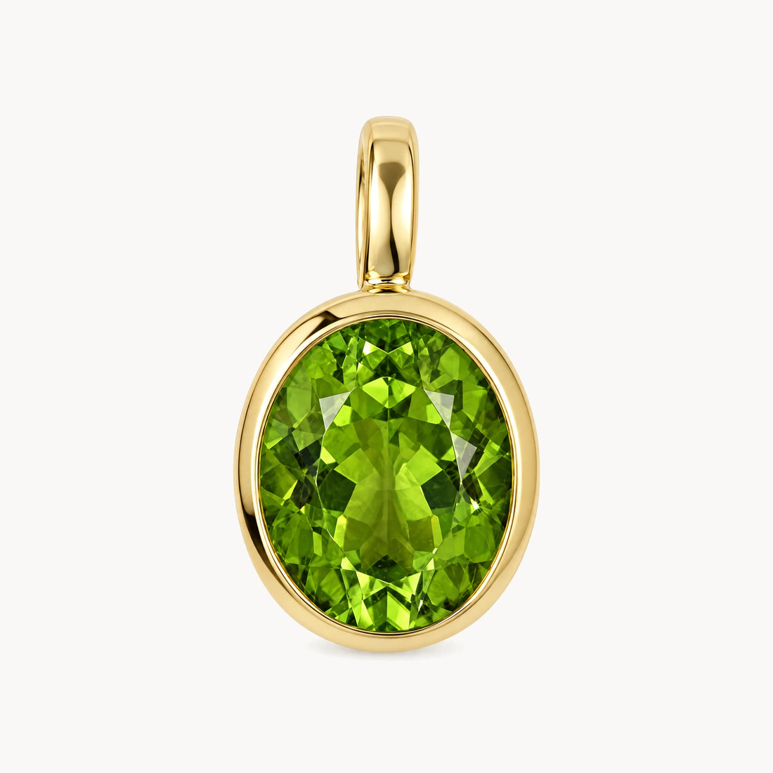 Anhänger in 585er Gelbgold mit Peridot