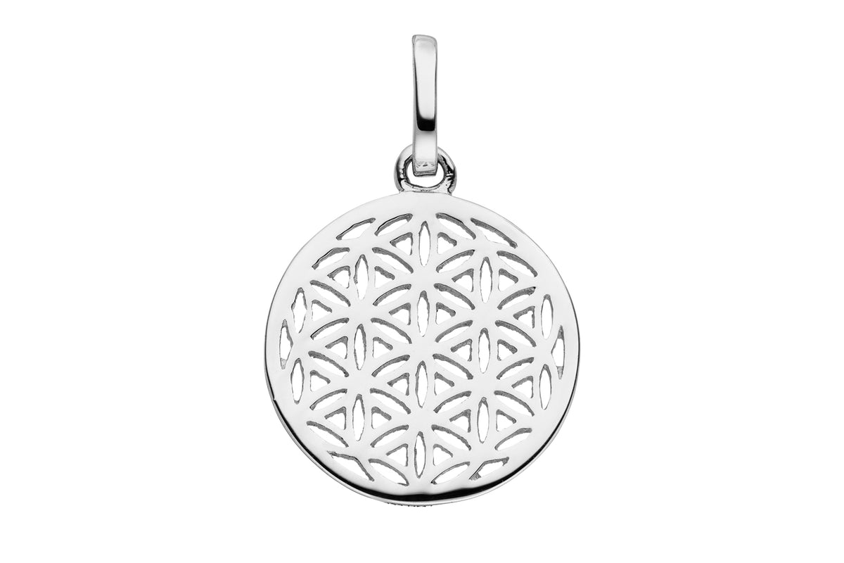 Glücksanhänger „Blume des Lebens“ in Gold &amp; Silber