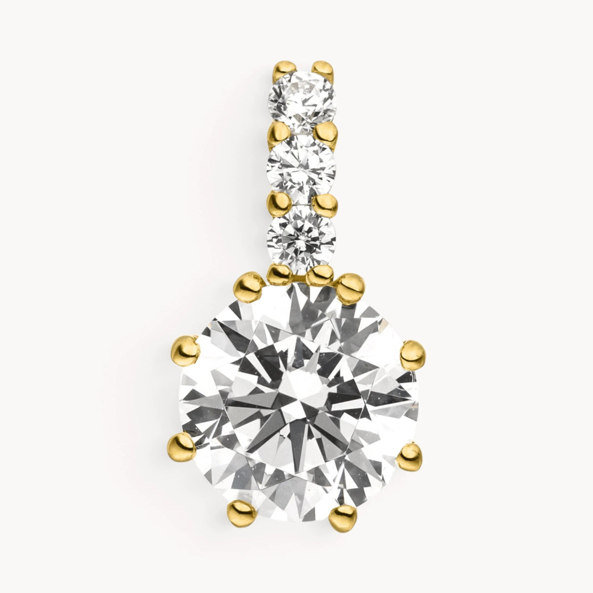 Anhänger in 333er Gold mit Zirkonia