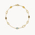 Armband in 585er Gelbgold mit Farbsteinen