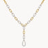 Collier in 750er Gelbgold mit Diamant