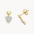 Ohrstecker in 585er Gelbgold mit Diamant