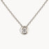 Collier in 750er Palladium-Weißgold mit Diamant