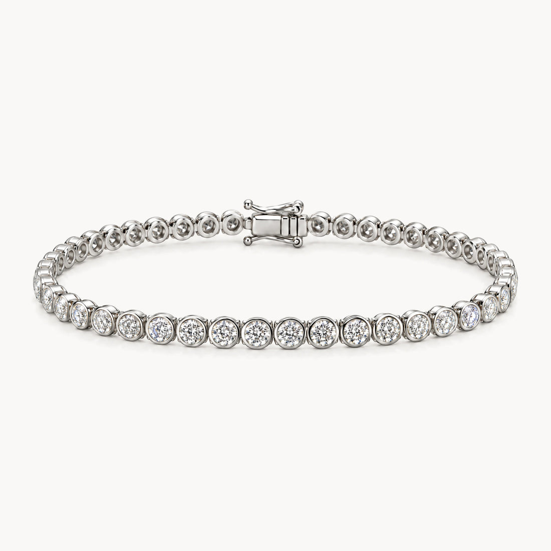 Tennisarmband in 750er Weißgold mit Diamant