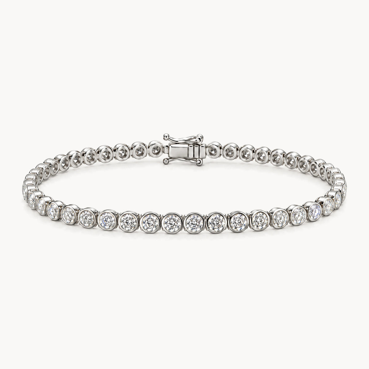 Tennisarmband in 750er Weißgold mit Diamant