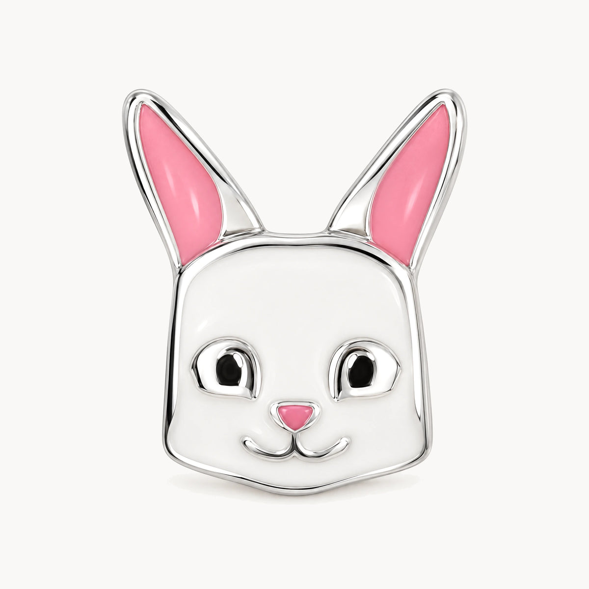 Ohrstecker „Hase“ in 925er Silber rhodiniert