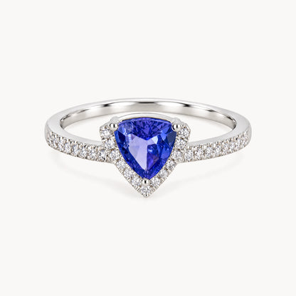 Ring in 585er Weißgold mit Diamant &amp; Tansanit
