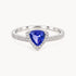 Ring in 585er Weißgold mit Diamant & Tansanit