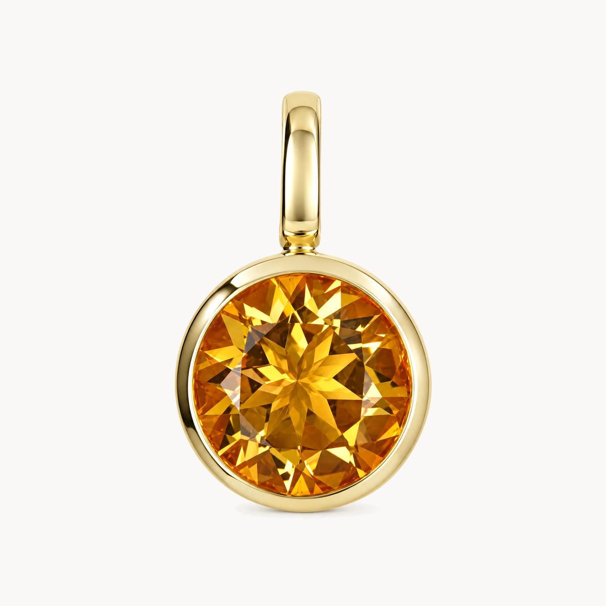 Anhänger in 585er Gelbgold mit Citrin