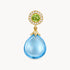 Anhänger in 750er Gelbgold mit Peridot, Topas & Diamant