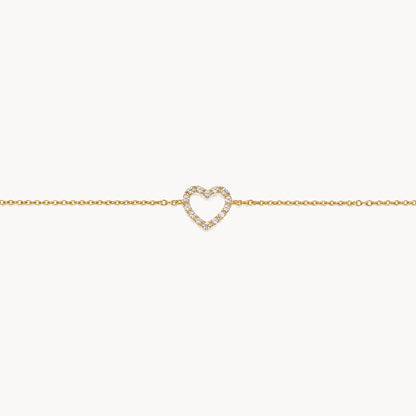 Armband in 333er Gold mit Zirkonia