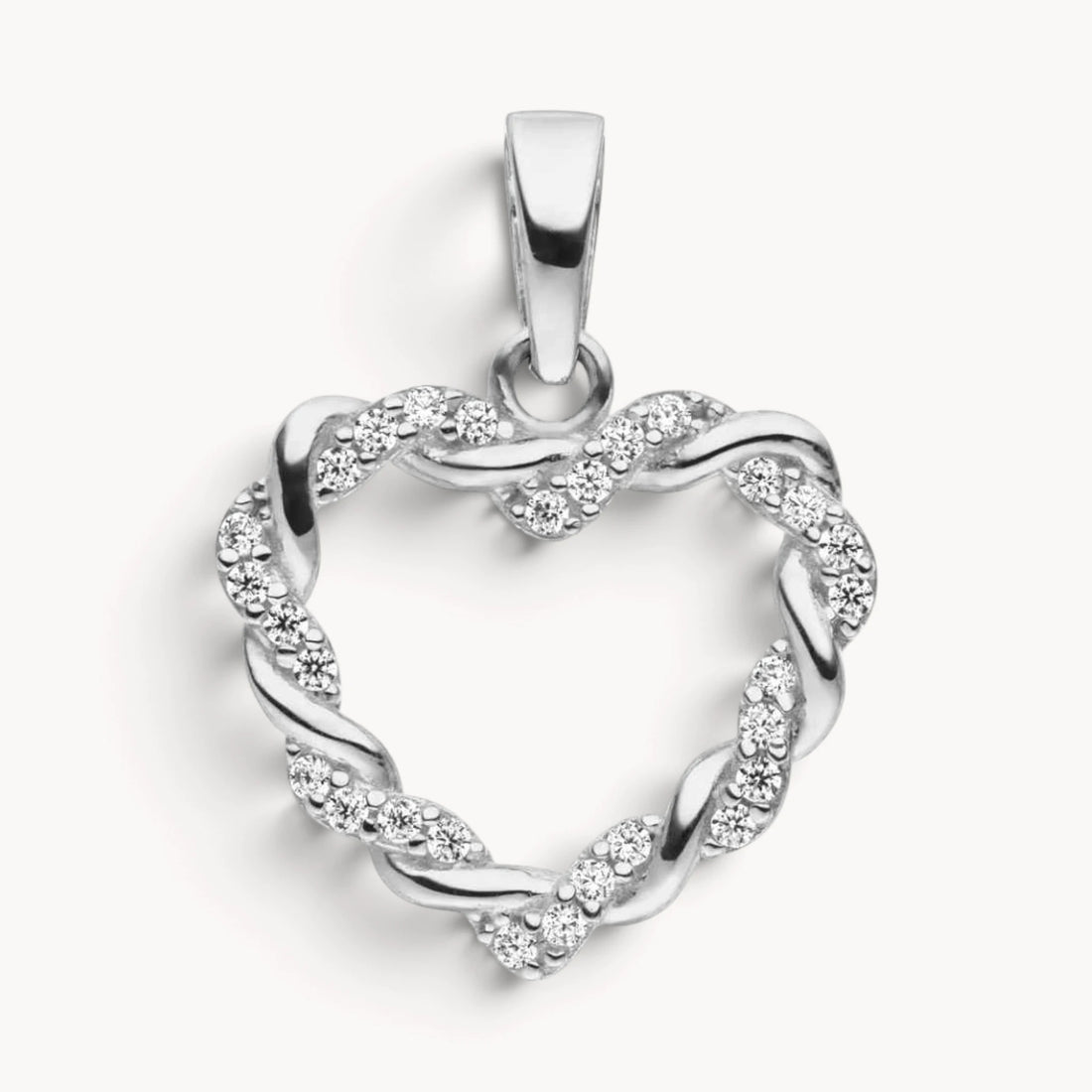 Herzanhänger in 333er Gold mit Zirkonia