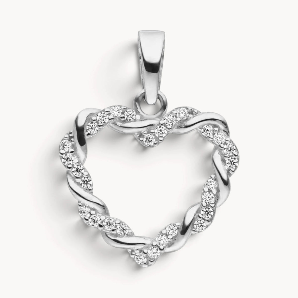 Herzanhänger in 333er Gold mit Zirkonia