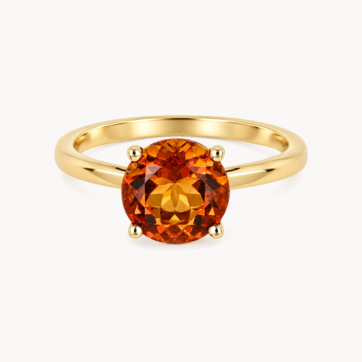 Damenring in 585er Gelbgold mit Madeira-Citrin