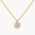 Collier in 333er Gelbgold mit Zirkonia