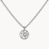 Collier in 333er Weißgold mit Zirkonia
