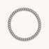 Stretch-Armband in 925er Silber rhodiniert & Stahl