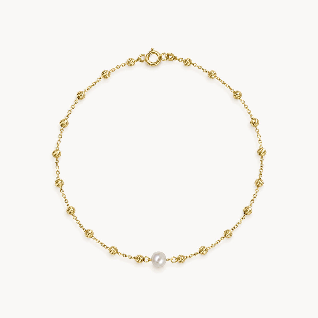 Armband in 333er Gelbgold mit Zuchtperle