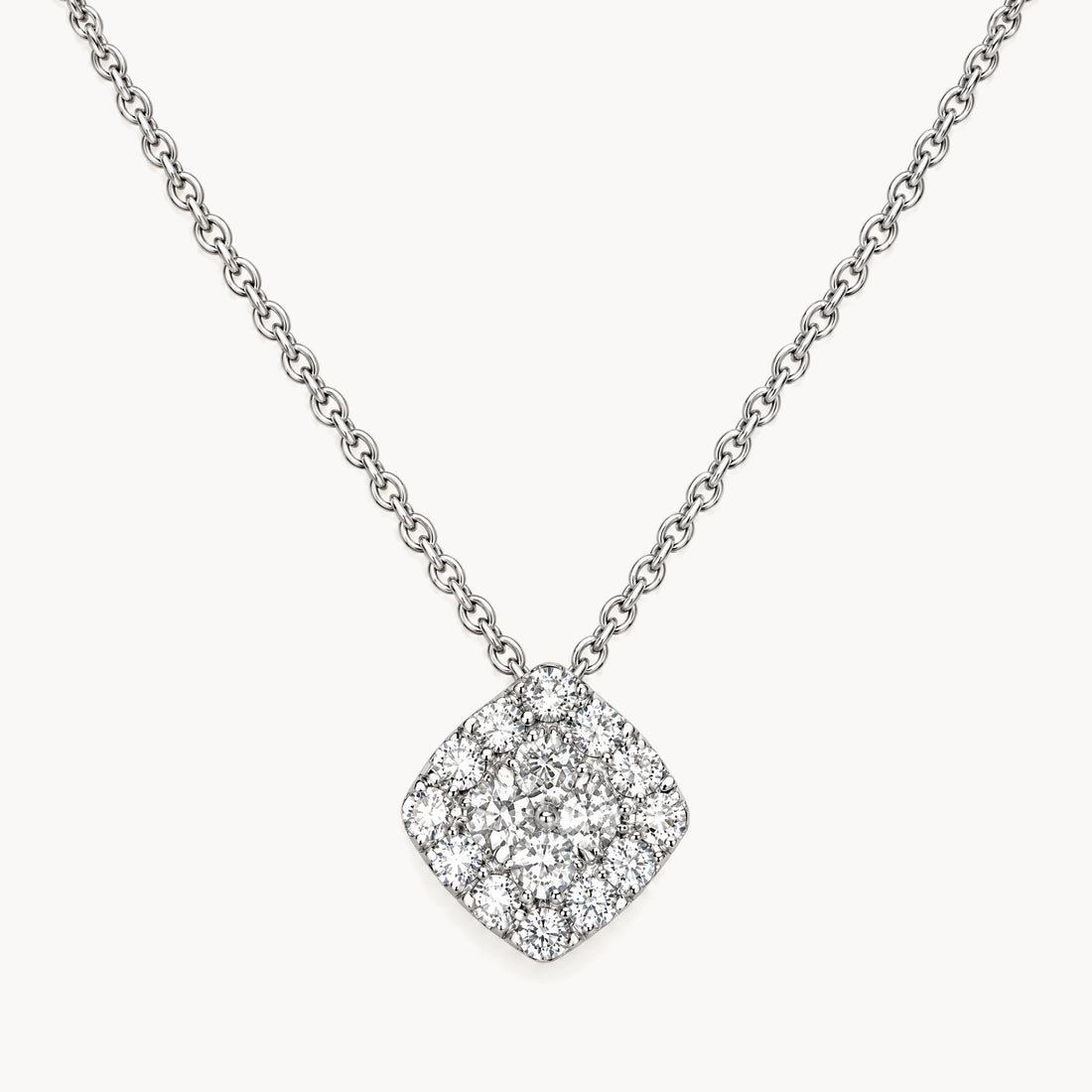 Collier in 585er Weißgold mit Diamant