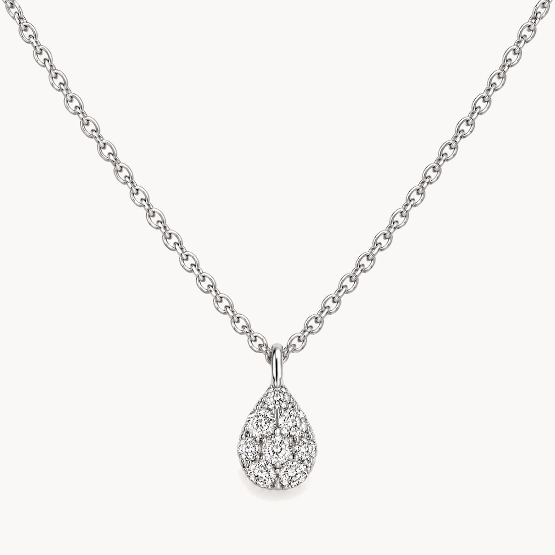 Collier in 585er Weißgold mit Diamant