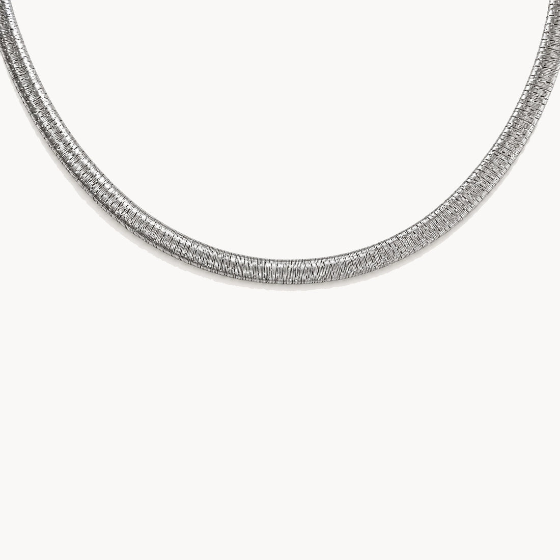 Collier in 925er Silber rhodiniert