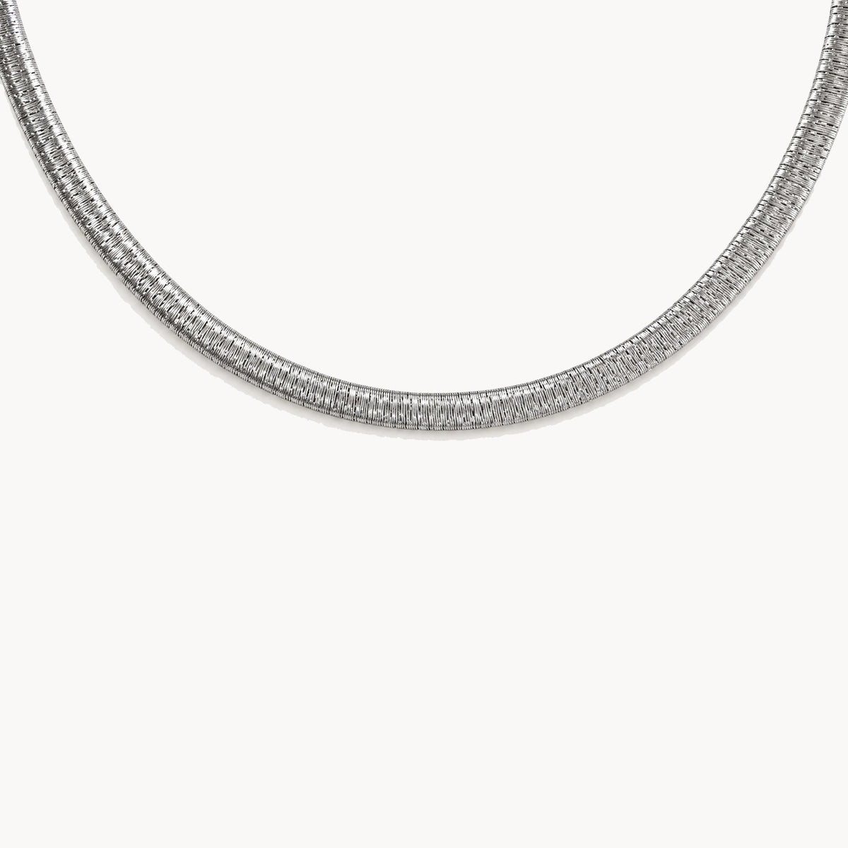 Collier in 925er Silber rhodiniert