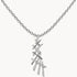 Collier in 925er Silber rhodiniert mit Zirkonia
