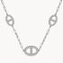Collier in 925er Silber rhodiniert mit Zirkonia