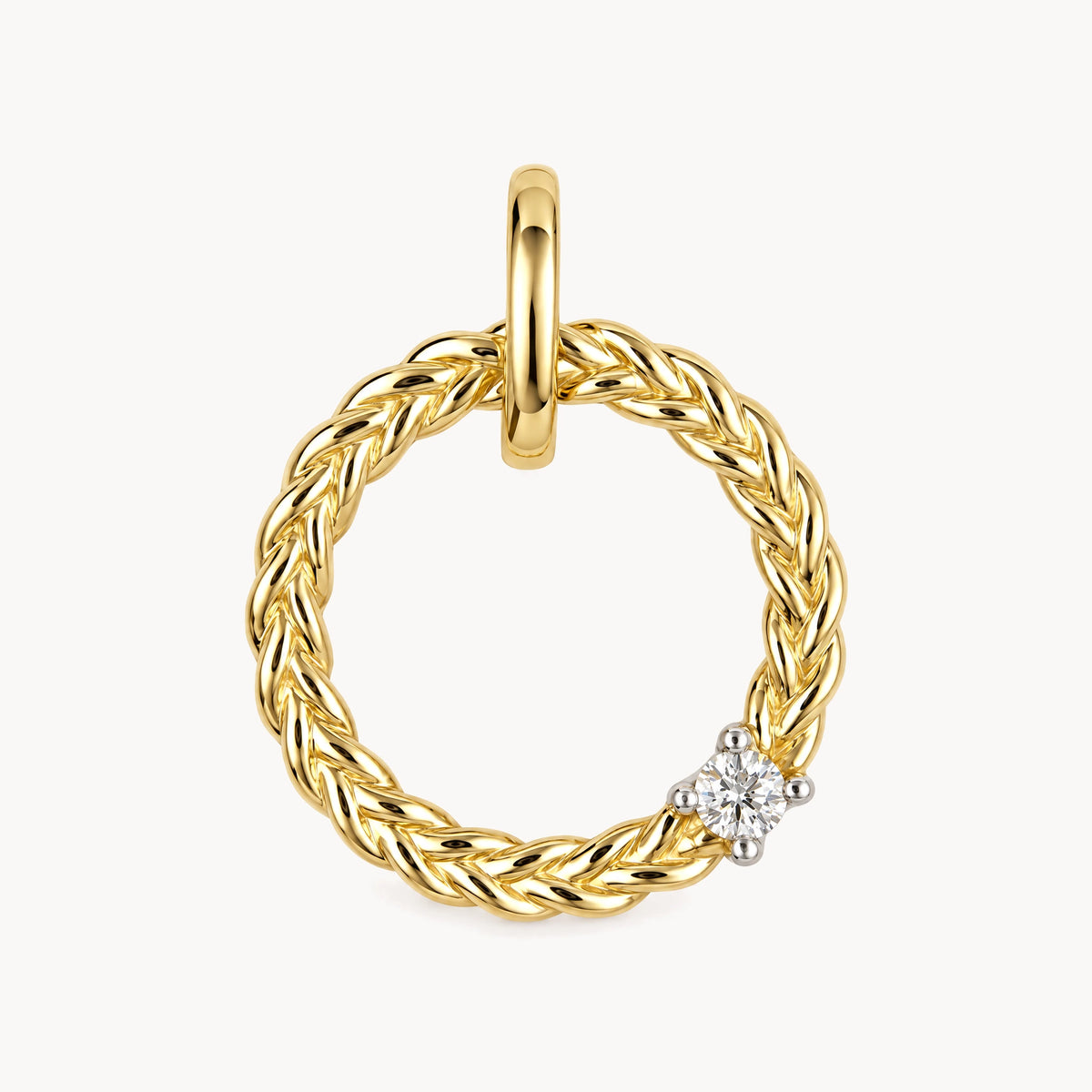 Anhänger in 585er Gelbgold mit Diamant