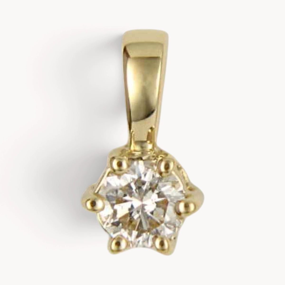 Anhänger in 585er Gold mit Diamant