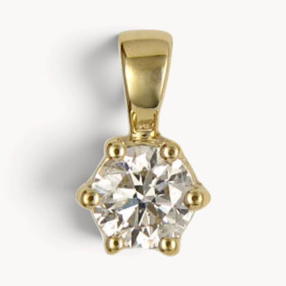 Anhänger in 585er Gold mit Diamant
