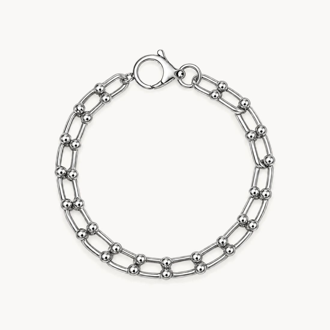 Armband in 925er Silber rhodiniert