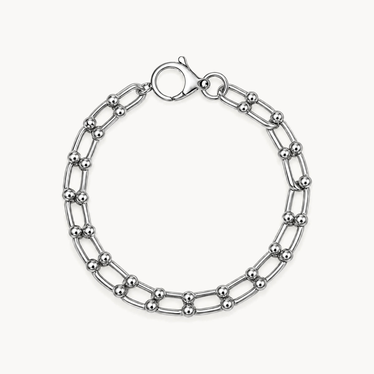 Armband in 925er Silber rhodiniert