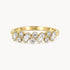 Damenring in 333er Gelbgold mit Zirkonia