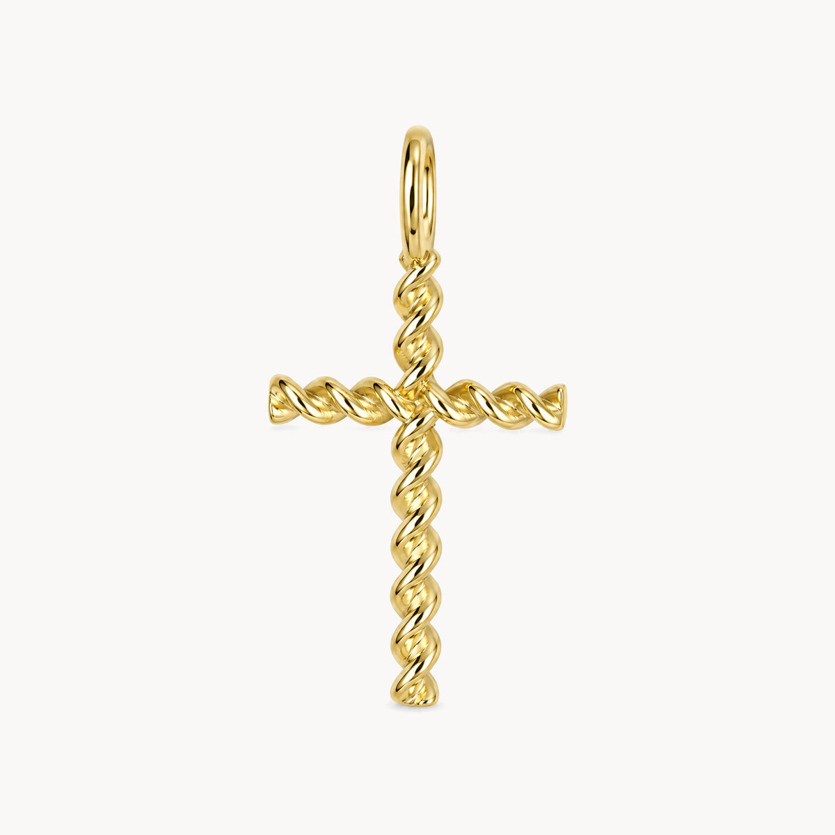 Kreuzanhänger in 333er Gelbgold