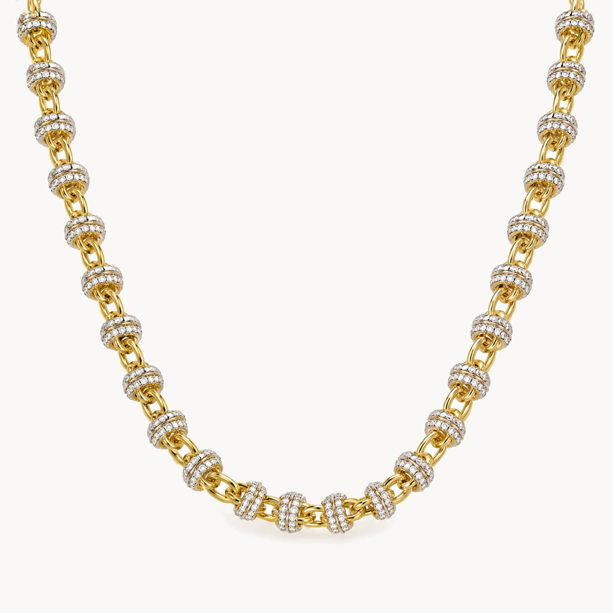 Kette in 925er Silber bicolor