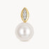 Anhänger in 585er Gelbgold mit Diamant & Zuchtperle