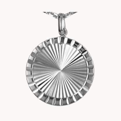 Collier „Medaille“ in 925er Silber – rhodiniert