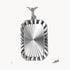 Collier „Plakette“ in 925er Silber – rhodiniert