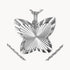 Collier „Schmetterling“ in 925er Silber – rhodiniert