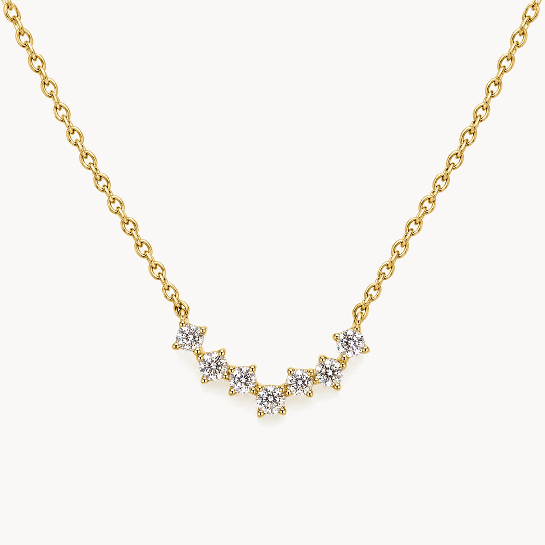 Collier in 333er Gelbgold mit Zirkonia
