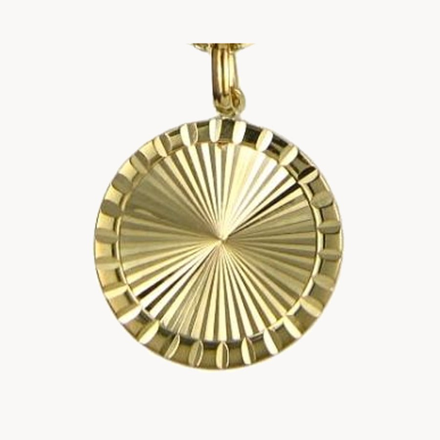 Collier „Medaille“ in 925er Silber – gelbvergoldet